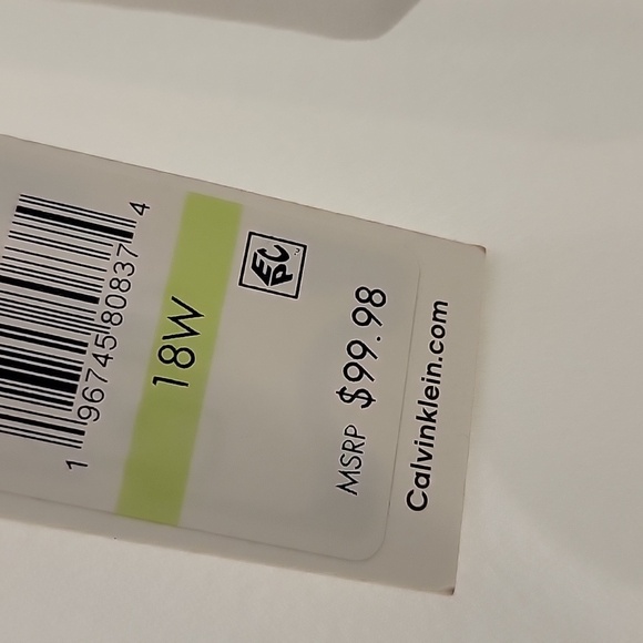 NWT Calvin Klein White Bow Dress - Picture 10 of 10